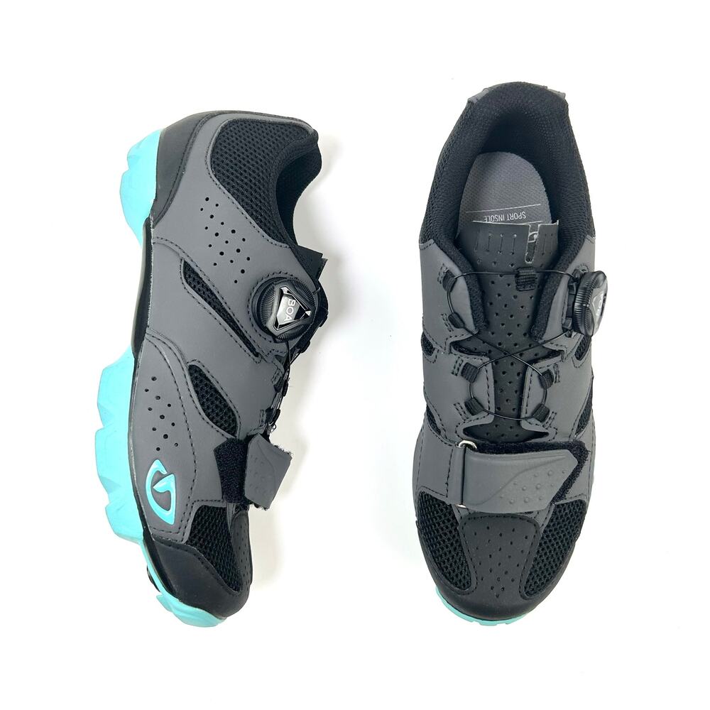 Giro Cycling‎ Shoe Cylinder MTB Gray Blue EU 37 Women's 6